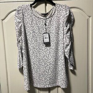 Adrianna Papell  Long Sleeve Top Size L /NWT